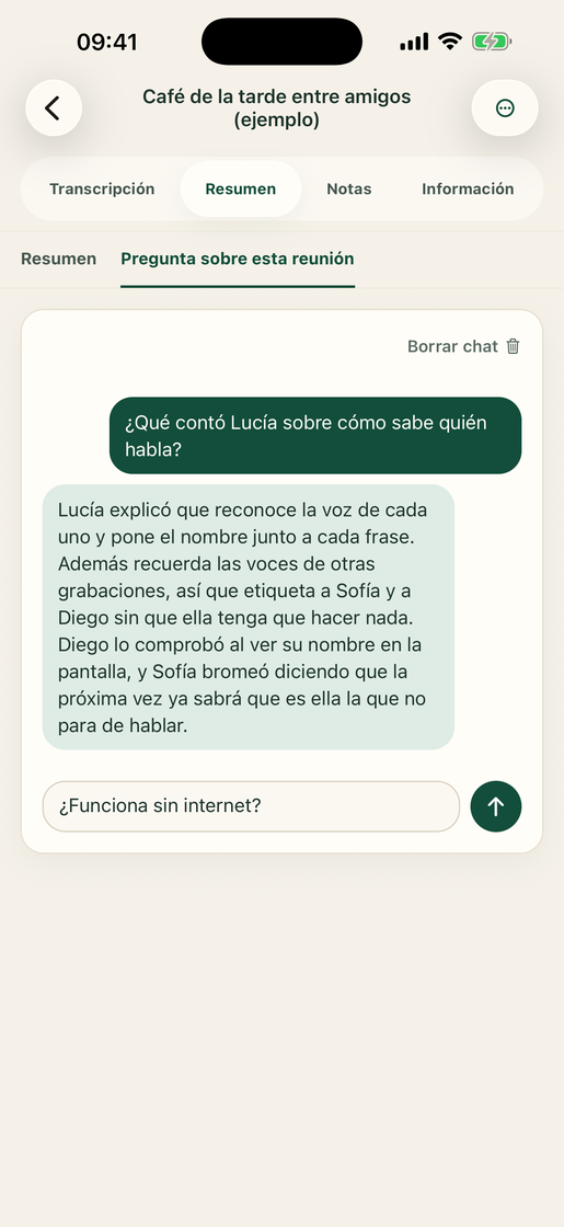 Vocatim: Chatea con la grabación