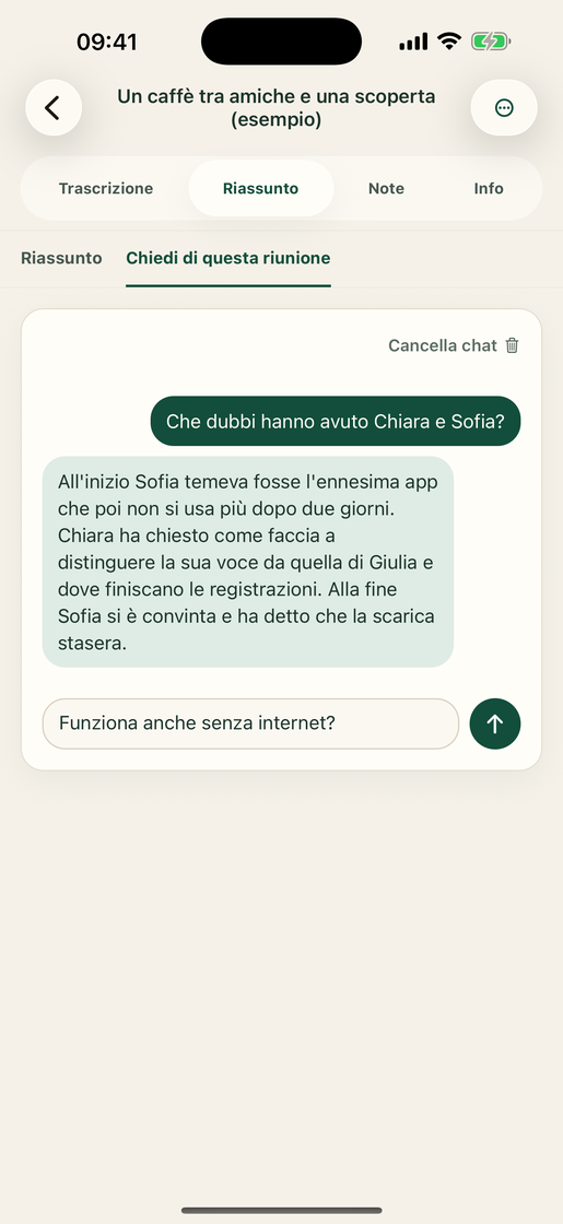 Vocatim: Chatta con la registrazione