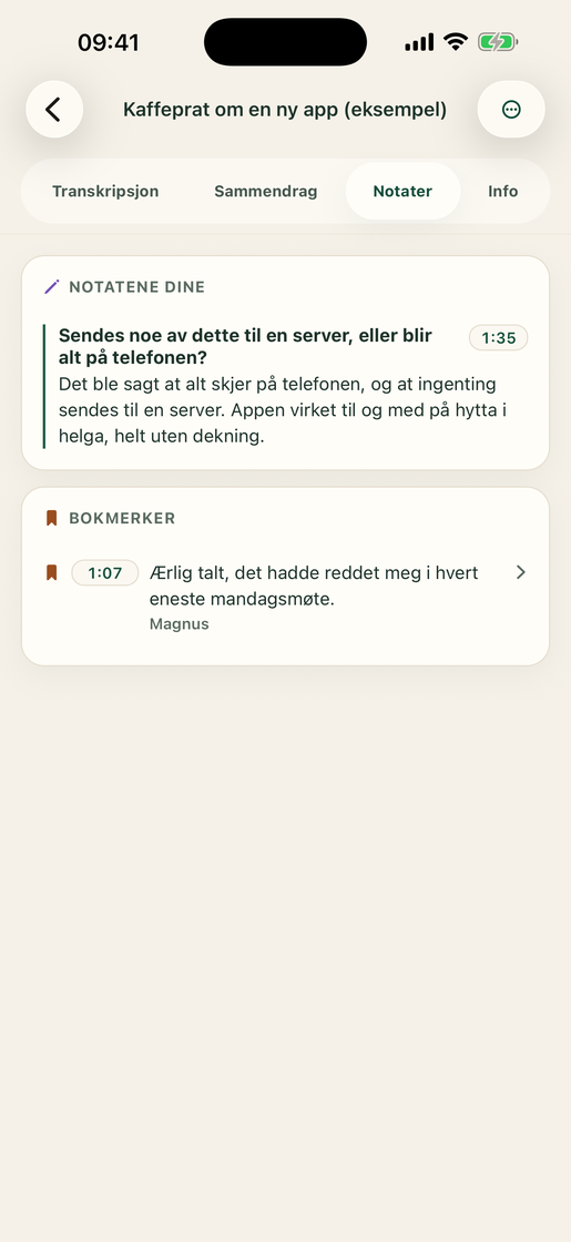 Vocatim: Direktenotat