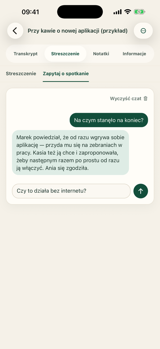 Vocatim: Czat z rozmową