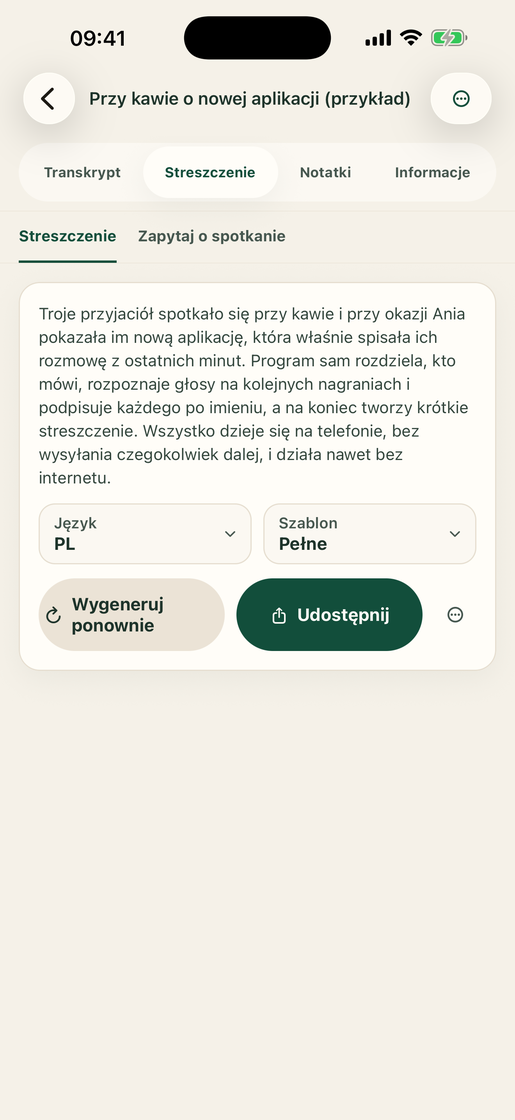 Vocatim: Streszczenie AI